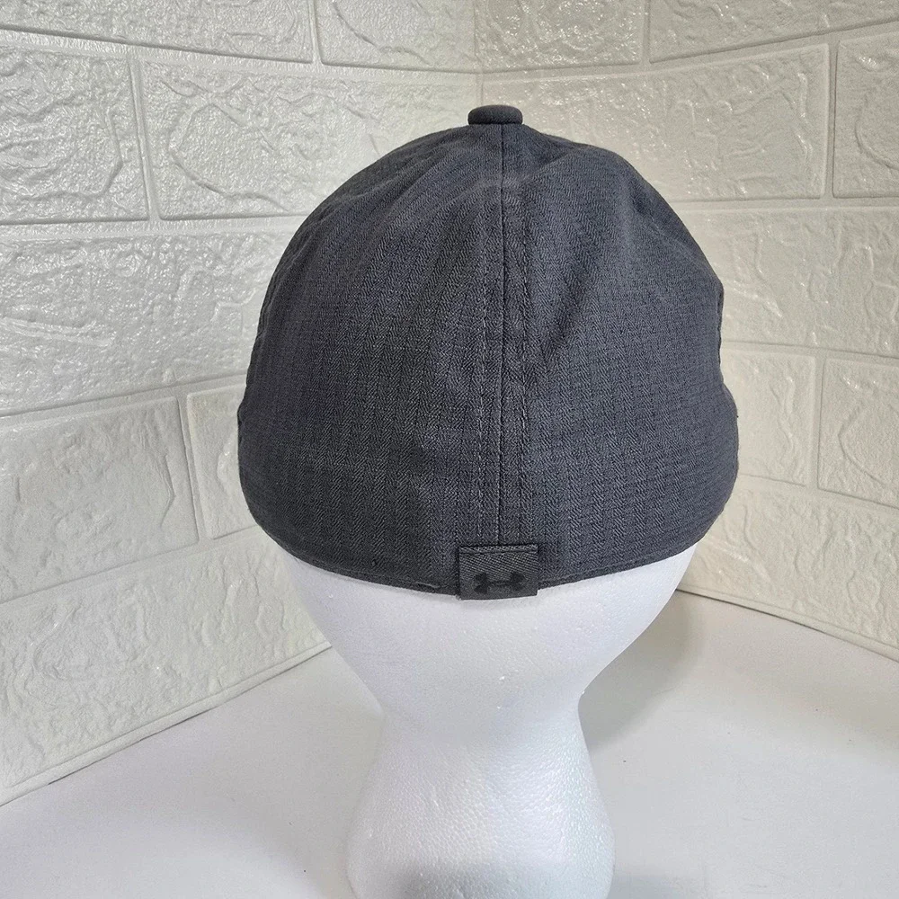 Under Armour Armourvent Baseball Cap Youth YSM/YMD Gray‎ Logo Performance Hat